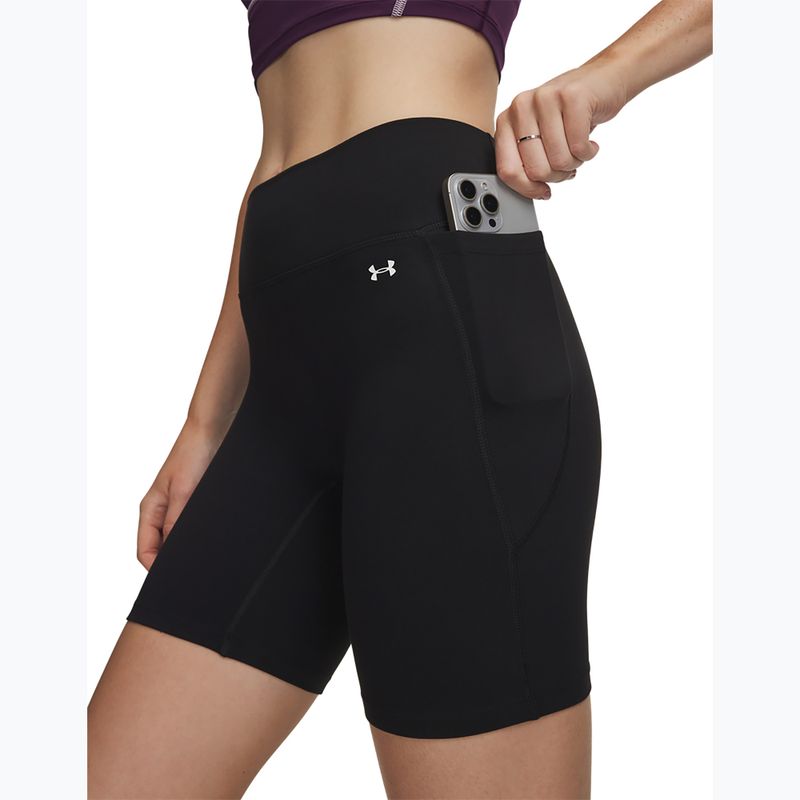 Pantaloncini da allenamento da donna Under Armour Motion Bike Shorts ultimate black/white 4
