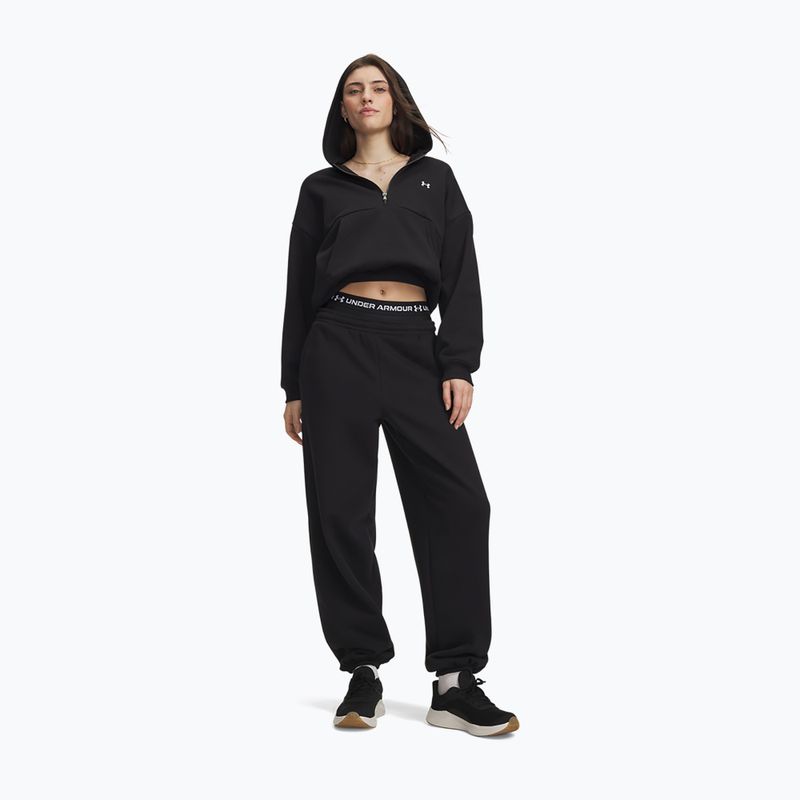 Pantaloni da donna Under Armour Icon Fleece Gym Pant ultimate black/white 2