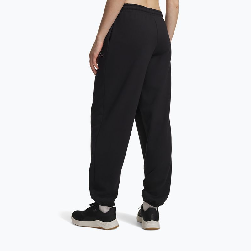 Pantaloni da donna Under Armour Icon Fleece Gym Pant ultimate black/white 3