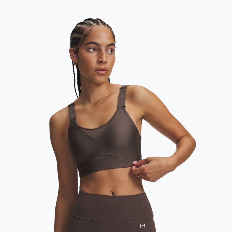 Reggiseno sportivo Under Armour Infinity High 2.0 peppercorn/peppercorn