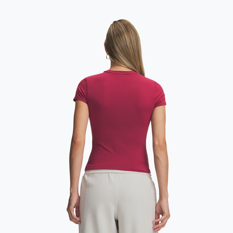 Maglia da allenamento donna Under Armour Motion Fitted SS claret/ox blood 2