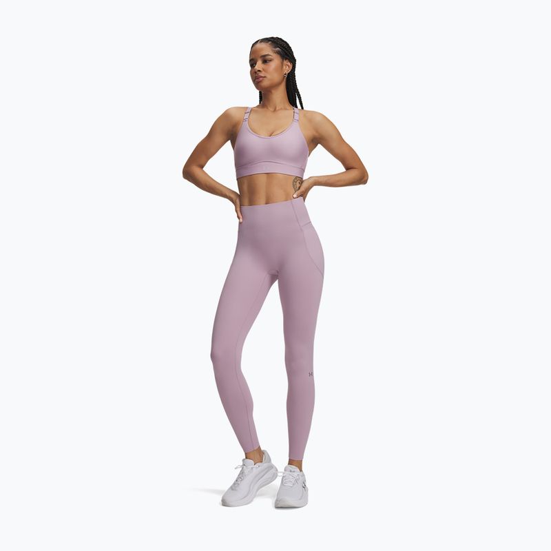 Leggings da allenamento donna Under Armour Vanish Elite Leggings mauve pink/metallic silver 2