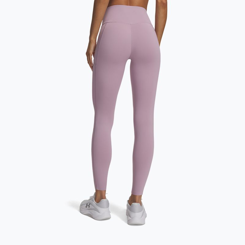 Leggings da allenamento donna Under Armour Vanish Elite Leggings mauve pink/metallic silver 3