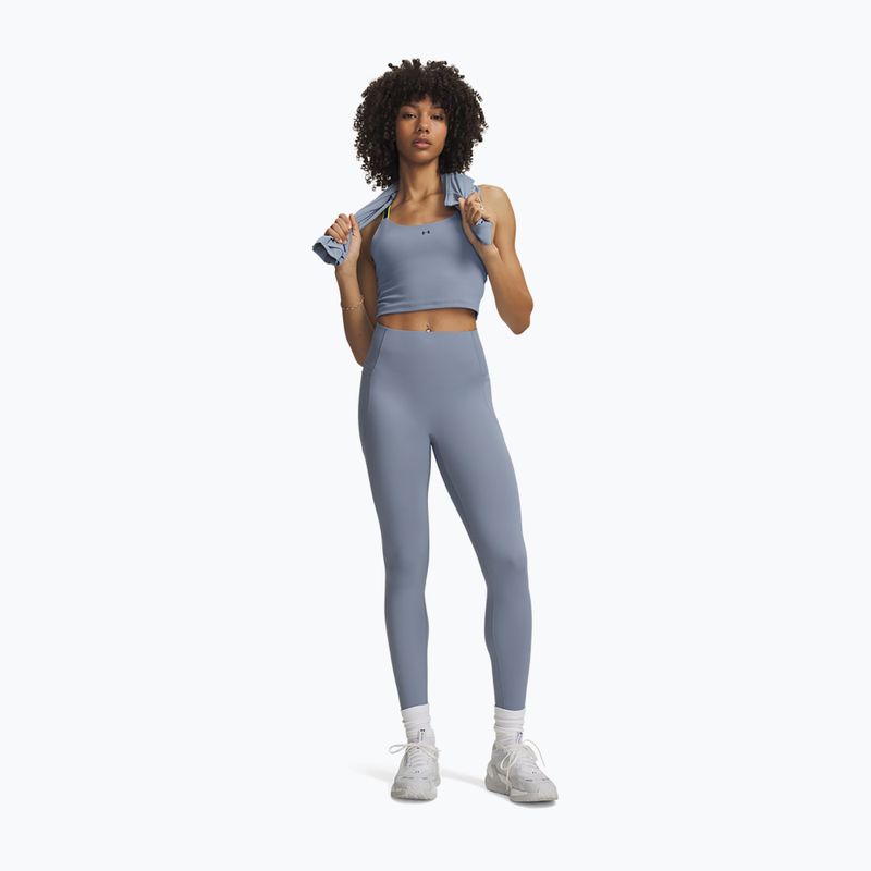 Leggings da allenamento donna Under Armour Vanish Elite Leggings blue wind/metallic silver 2