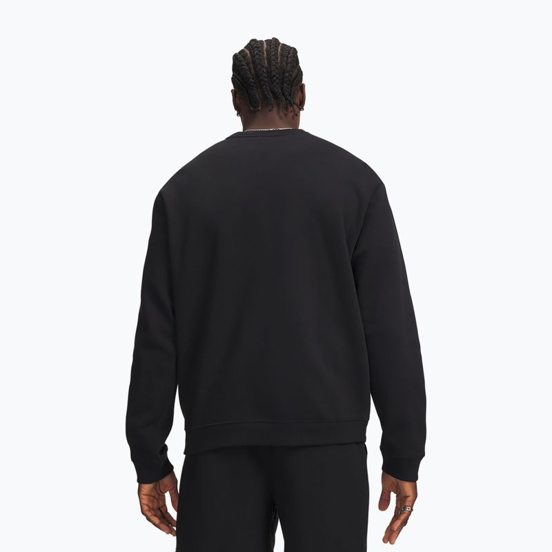Felpa da uomo Under Armour Rival Fleece Crew ultimate black/white 2