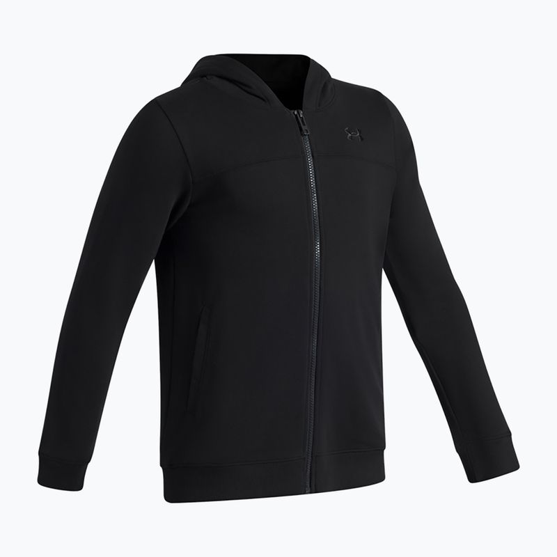 Felpa bambini Under Armour Rival Lightweight Full Zip ultimate black/black 3