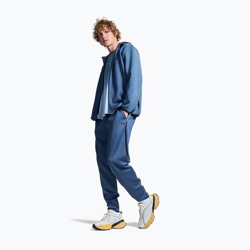 Pantaloni da uomo Under Armour Unstoppable Fleece Jogger Downpour Gray/Black 2