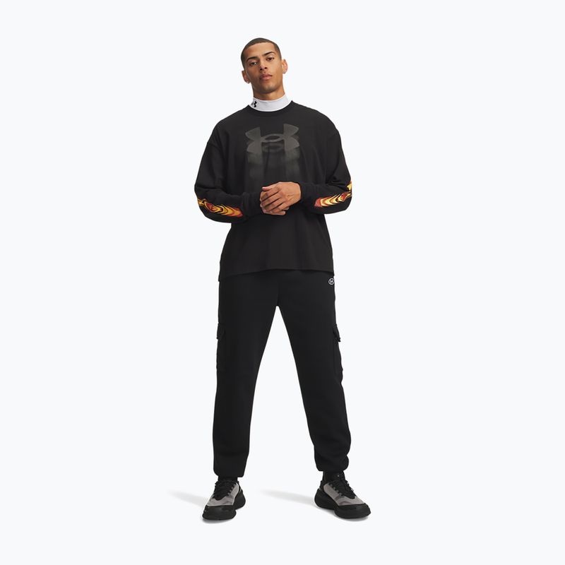 Pantaloni da uomo Under Armour Rival Fleece Cargo ultimate black/white 2