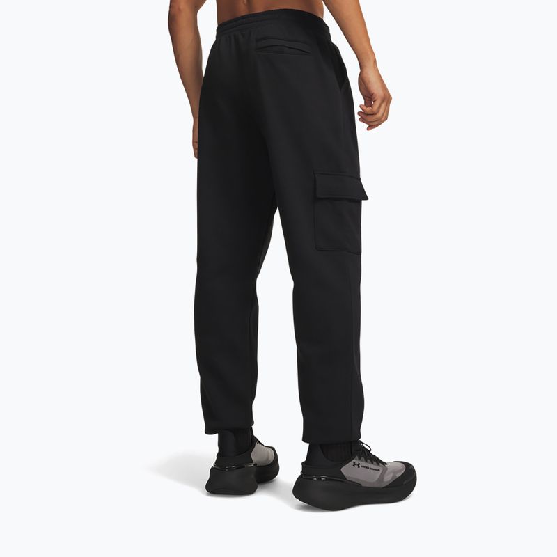 Pantaloni da uomo Under Armour Rival Fleece Cargo ultimate black/white 3