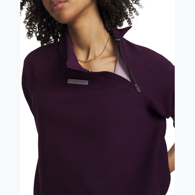 Felpa da allenamento donna Under Armour Performance Fleece Qz purple echo/purple echo 3