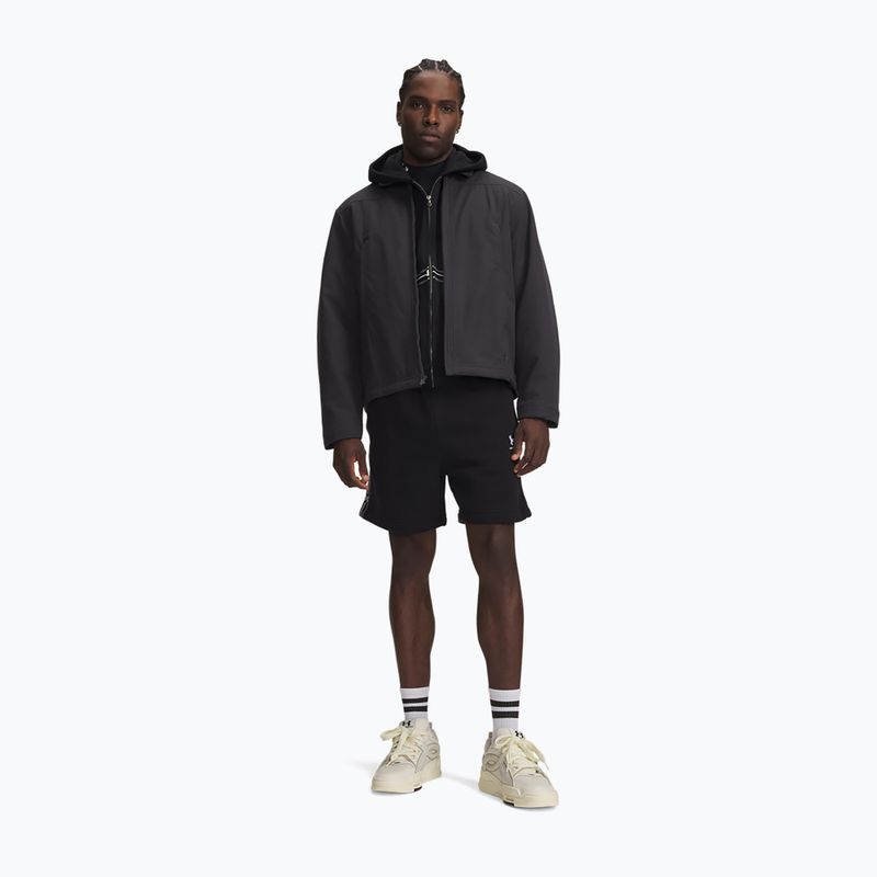 Pantaloncini uomo Under Armour Icon Fleece Taped Shorts ultimate black/white 2
