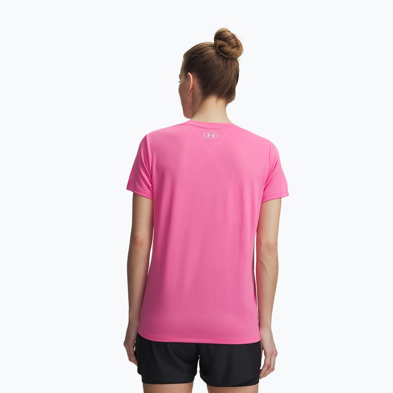 Maglia da allenamento donna Under Armour Tech SSV Solid pink frenzy/prime pink 2