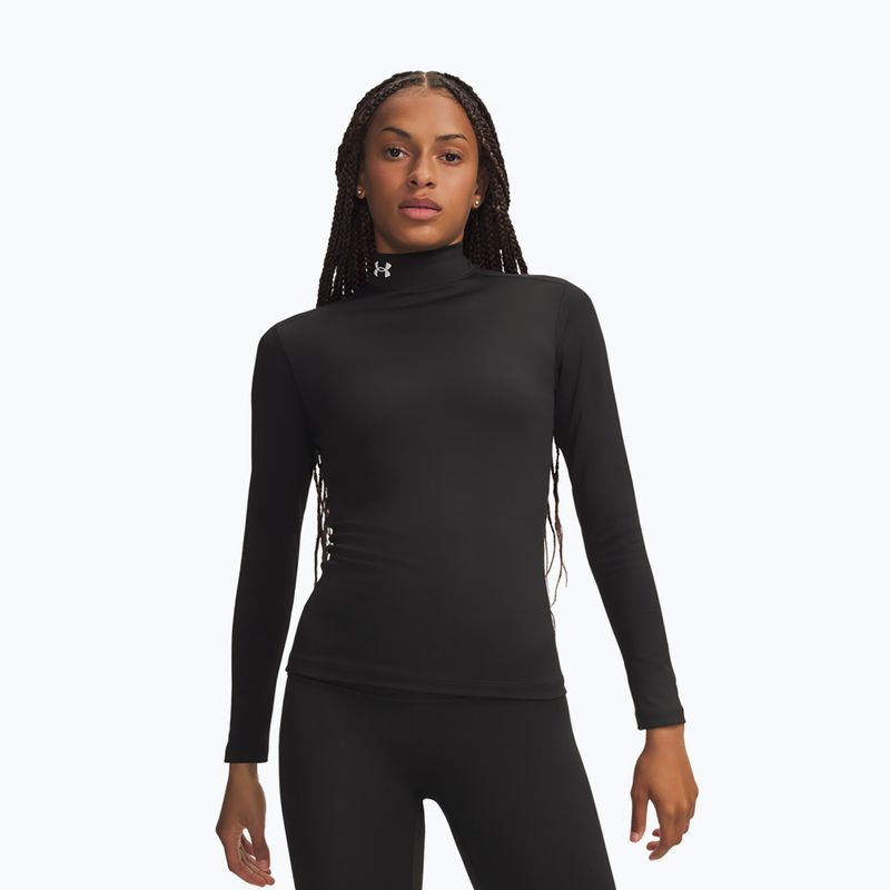 Longsleeve da allenamento da donna Under Armour ColdGear Mock LS ultimate black/white