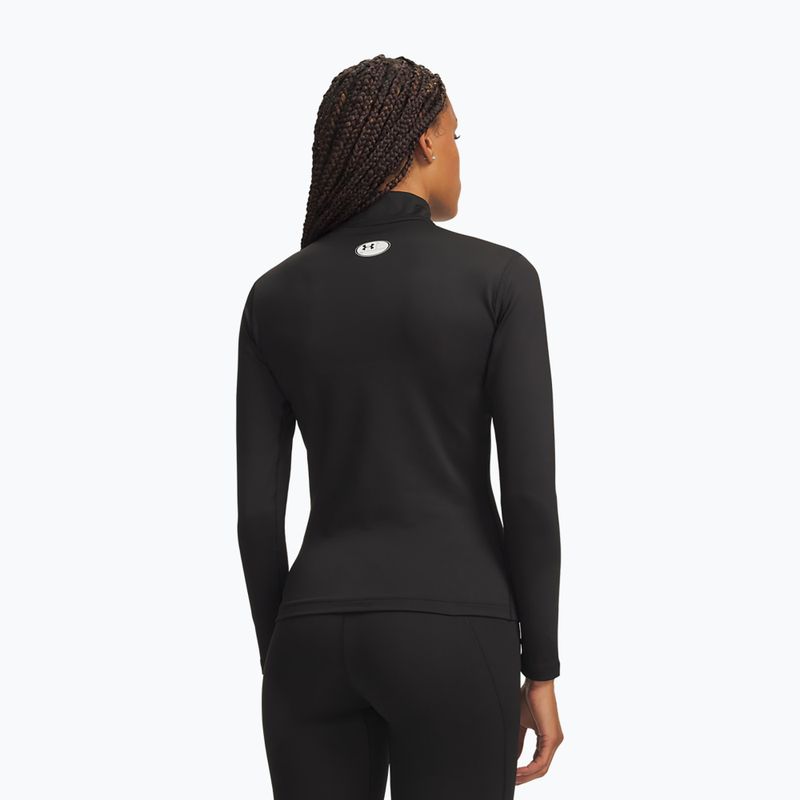 Longsleeve da allenamento da donna Under Armour ColdGear Mock LS ultimate black/white 2