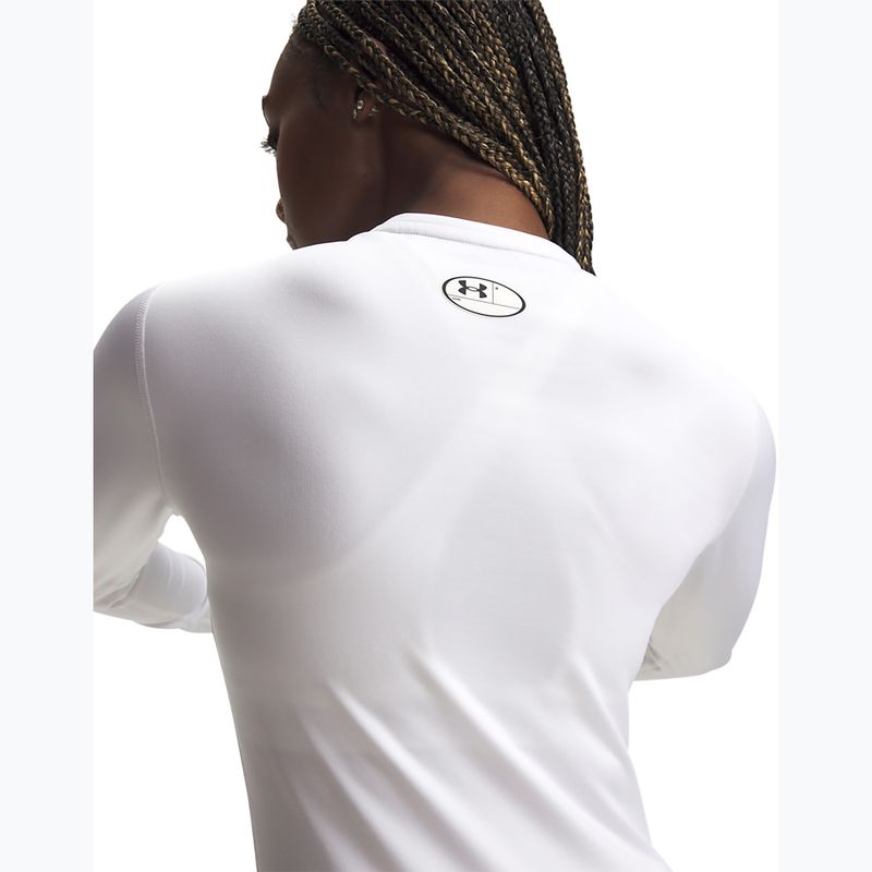 Longsleeve da allenamento da donna Under Armour ColdGear Crew white/halo gray 3