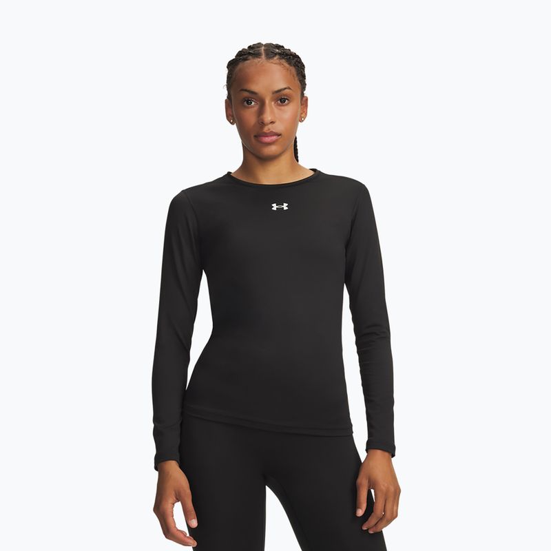 Longsleeve da allenamento da donna Under Armour ColdGear Crew ultimate black/white