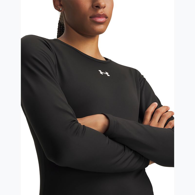 Longsleeve da allenamento da donna Under Armour ColdGear Crew ultimate black/white 3