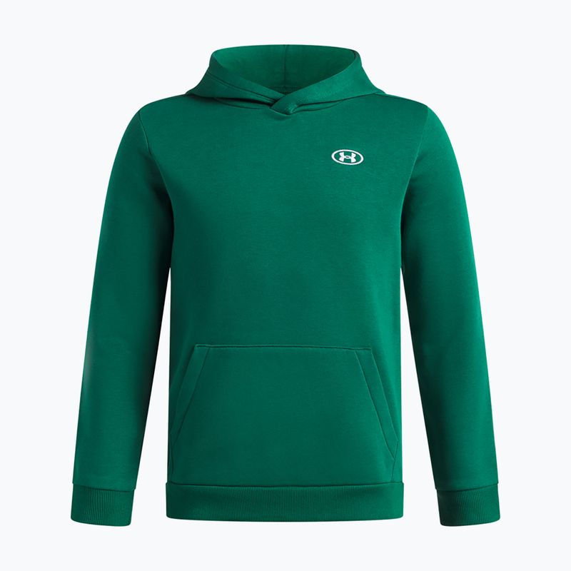 Felpa bambini Under Armour B Rival Fleece Hoodie campus ivy/white