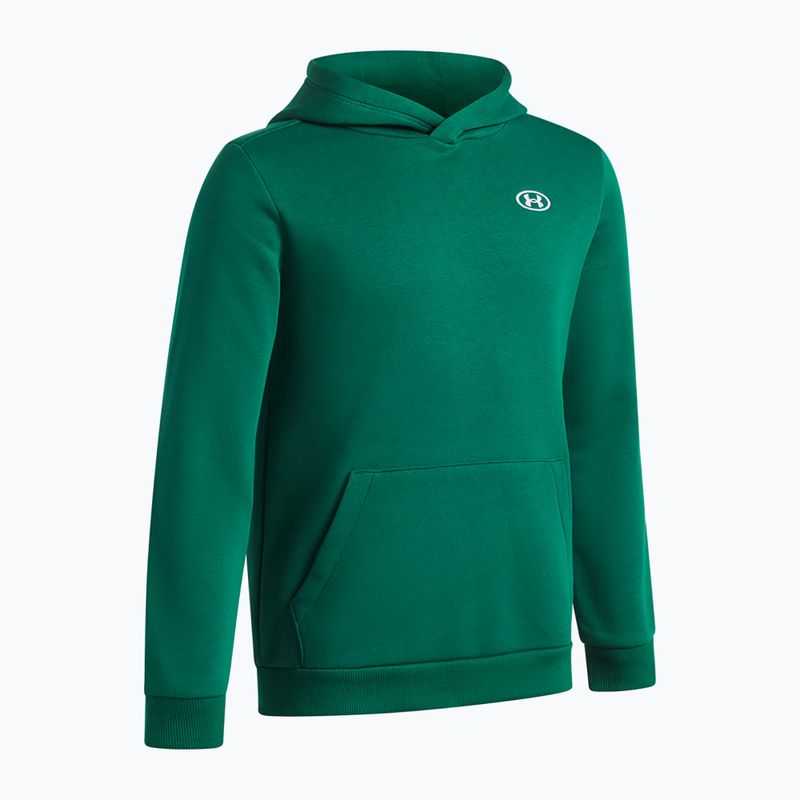 Felpa bambini Under Armour B Rival Fleece Hoodie campus ivy/white 3