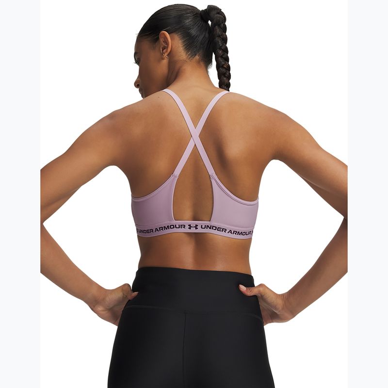 Reggiseno sportivo Under Armour Crossback Low mauve pink/purple echo 2