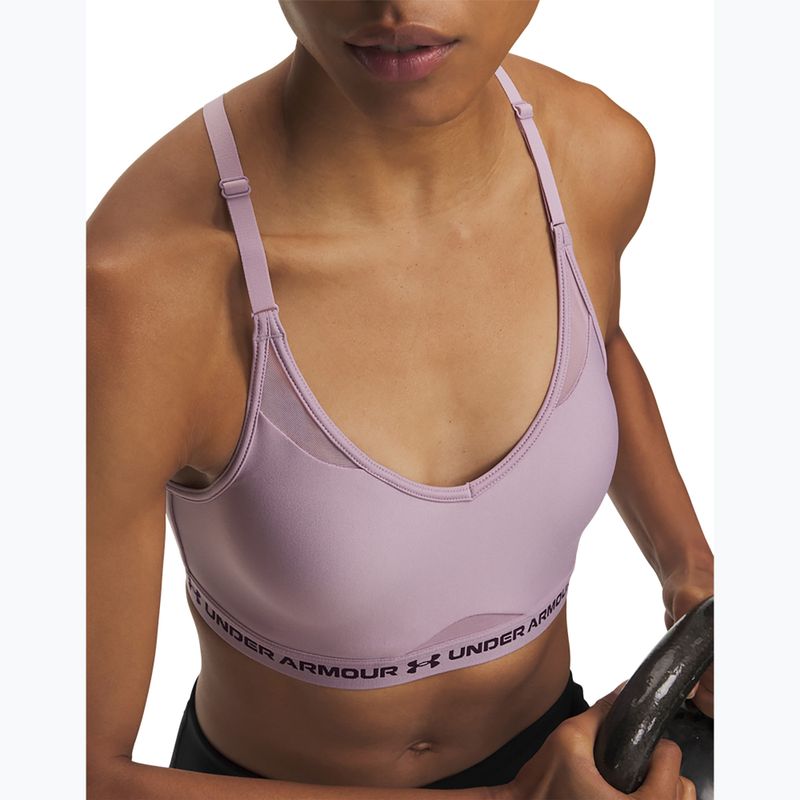 Reggiseno sportivo Under Armour Crossback Low mauve pink/purple echo 3