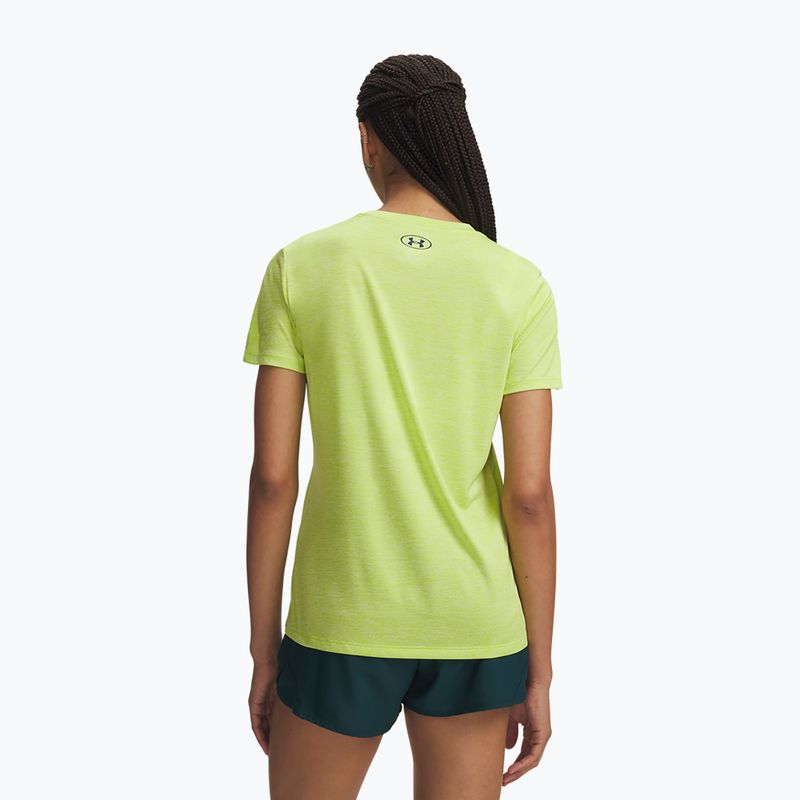 Maglia da allenamento donna Under Armour Tech Twist green citrine/arden green 2