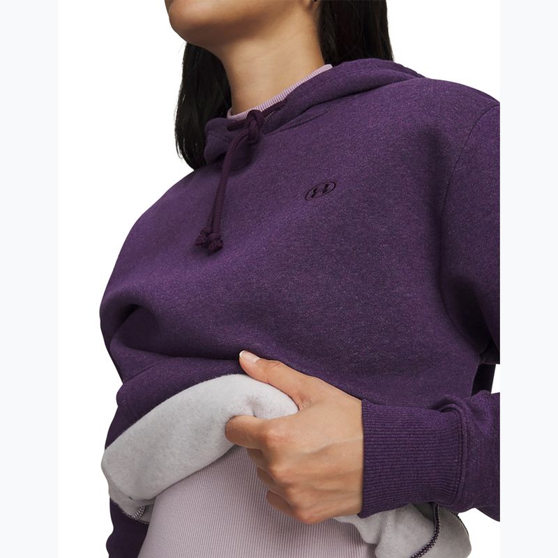 Felpa donna Under Armour Rival Fleece Hoodie purple echo light heather/purple echo 3