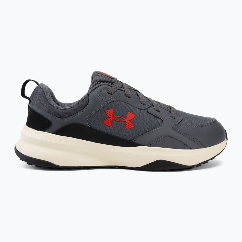 Scarpe da allenamento uomo Under Armour Charged Edge castlerock/winter white/anthem red 2