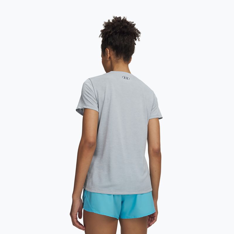 Maglia da allenamento donna Under Armour Tech Twist blue fog/downpour gray 2