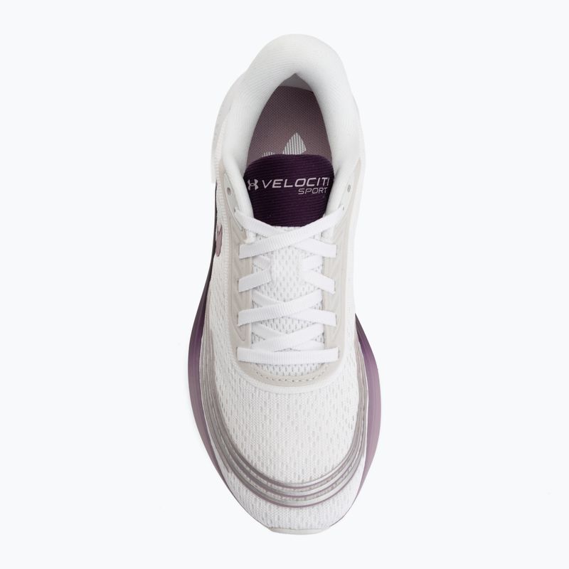 Scarpe da corsa donna Under Armour Velociti Sport white/purple echo/mauve pink 5