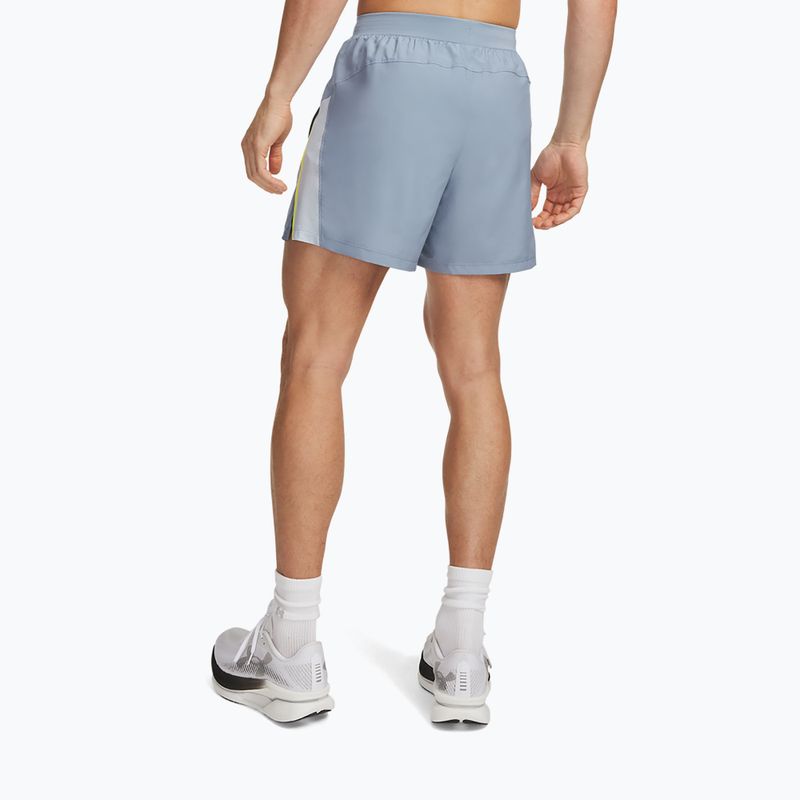 Pantaloncini da corsa da uomo Under Armour Launch 5" Shorts blue wind/flash light/reflective 3
