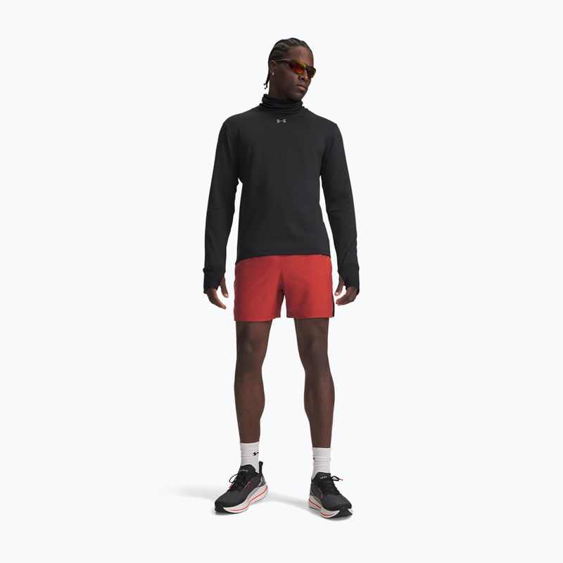 Pantaloncini da corsa da uomo Under Armour Launch 5" Shorts heritage red/black/reflective 2
