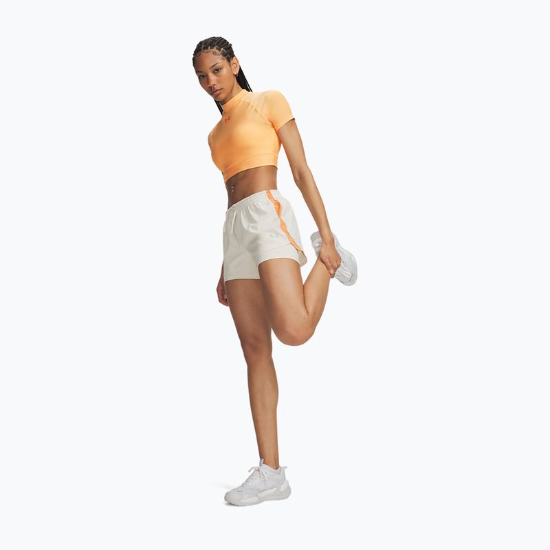 Pantaloncini da corsa da donna Under Armour Velociti Pro 4" 2N1 Shorts stone/reflective 2