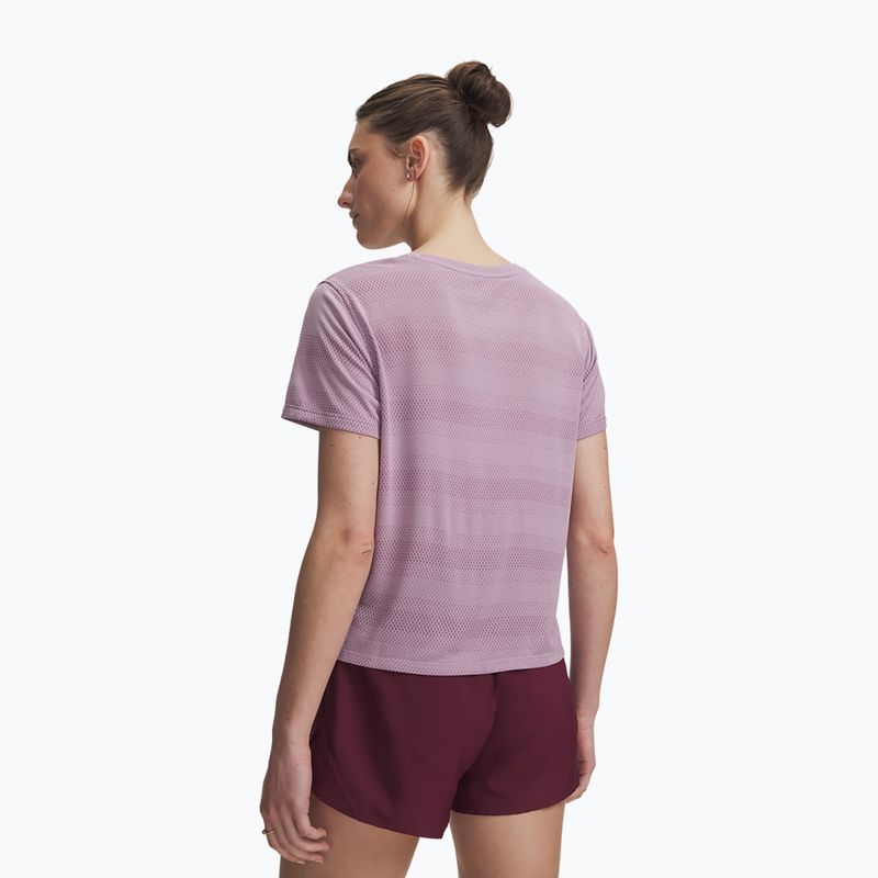 Maglia da running da donna Under Armour Velociti SS mauve pink/reflective 2