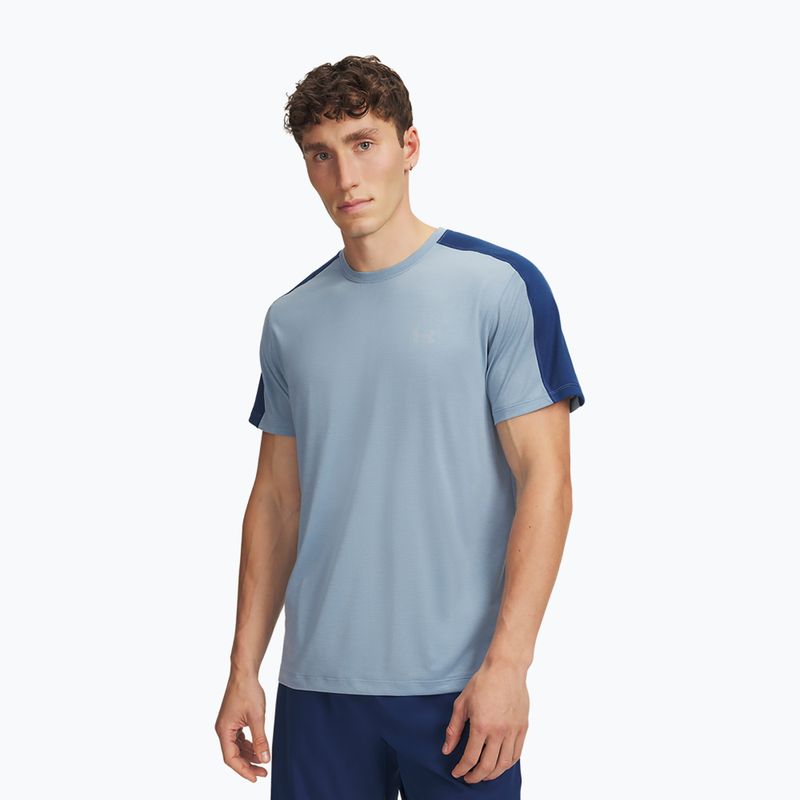 Maglia da corsa da uomo Under Armour Velociti Reflect blue wind/blackout navy/reflective