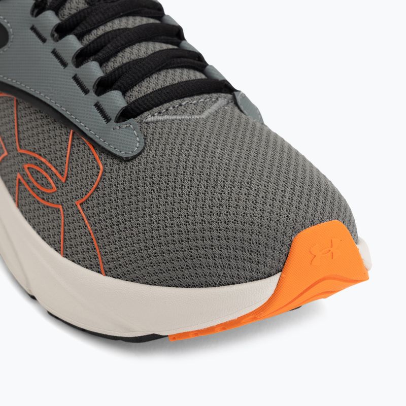 Scarpe da corsa uomo Under Armour Surge 5 clay green/summit white/outrageous orange 7