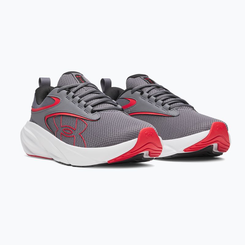 Scarpe da corsa uomo Under Armour Surge 5 castlerock/distant gray/red 2