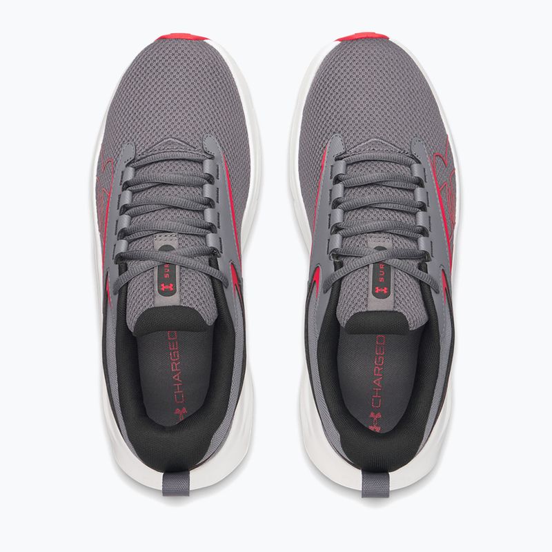 Scarpe da corsa uomo Under Armour Surge 5 castlerock/distant gray/red 3