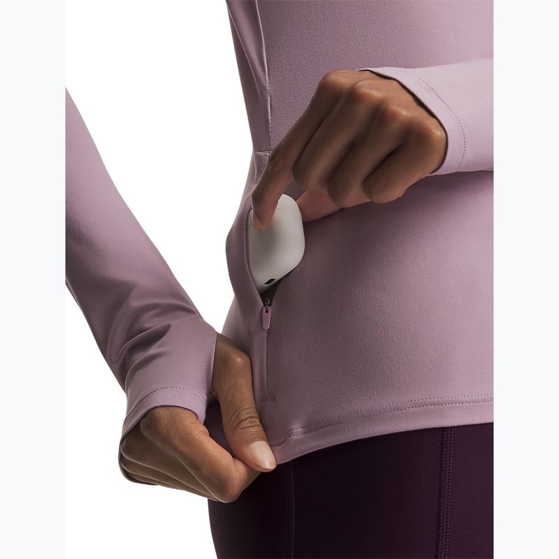 Felpa da corsa donna Under Armour Velociti Half Zip mauve pink/reflective 3