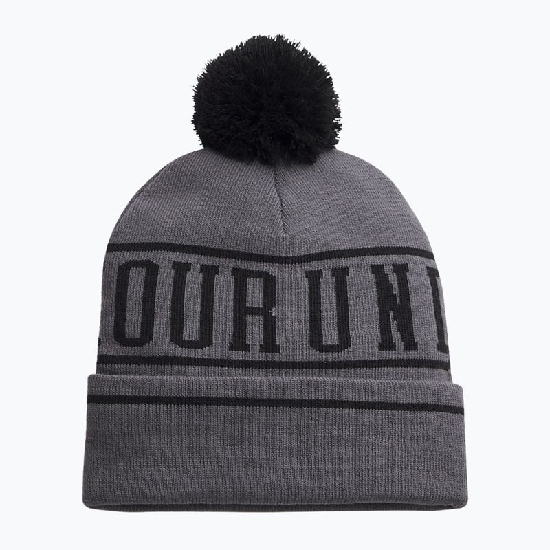 Berretto invernale da uomo Under Armour Halftime Pom Beanie castlerock/black/black 2