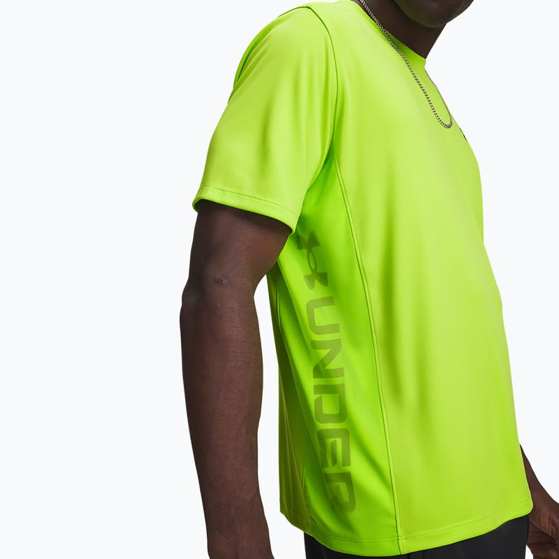Maglia training da uomo Under Armour Tech Utility SS green citrine/black 3
