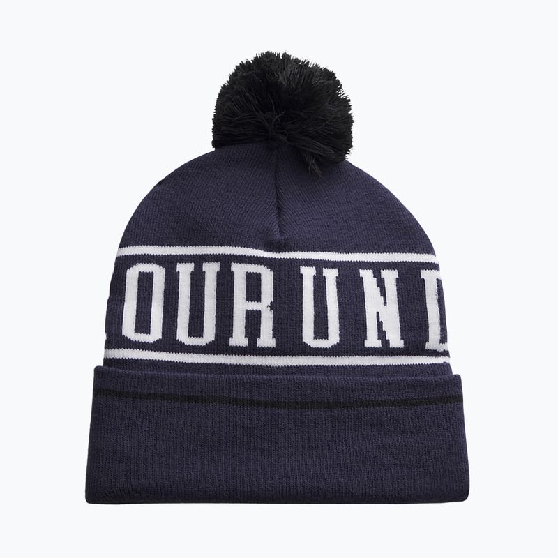 Berretto invernale da uomo Under Armour Halftime Pom Beanie midnight navy/white/white 2