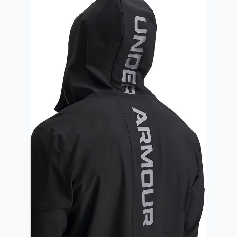 Giacca da allenamento uomo Under Armour Tech Utility Woven Jacket black/black/steel 3