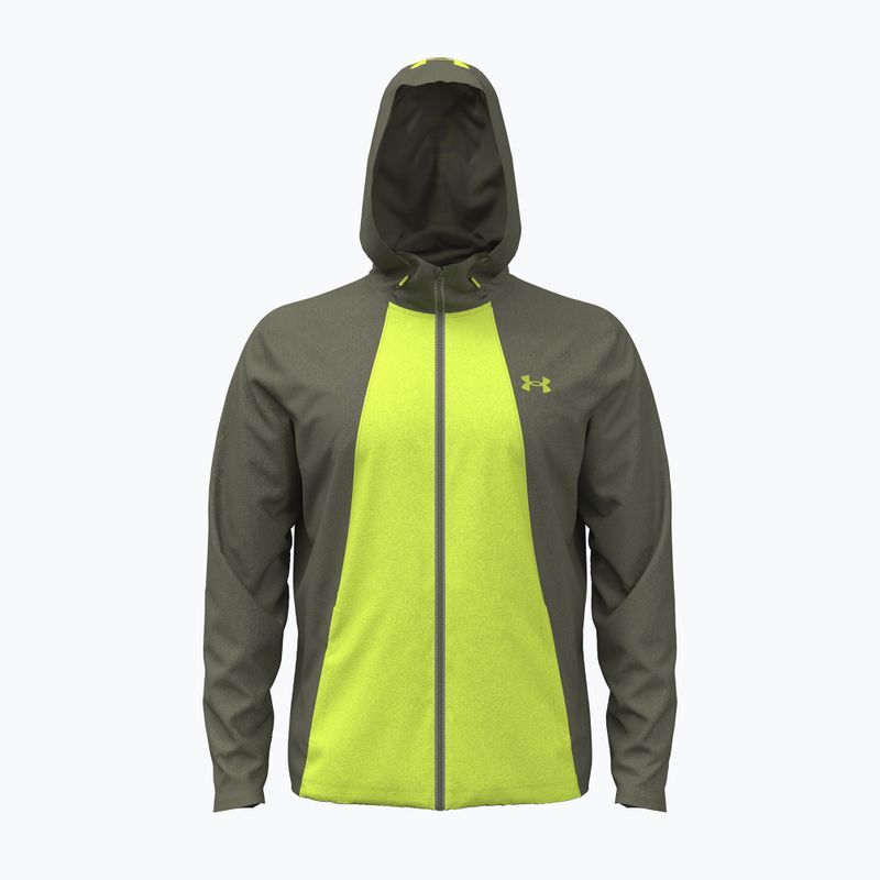 Giacca da allenamento uomo Under Armour Tech Utility Woven Jacket marine od green/green citrine/green citrine