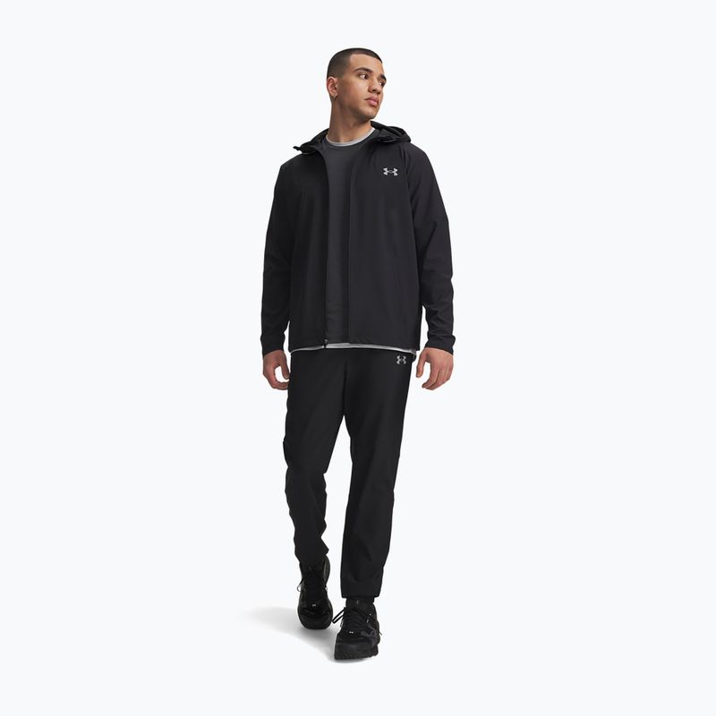 Pantaloni da allenamento da uomo Under Armour Tech Utility Woven Pants black/black/steel 2