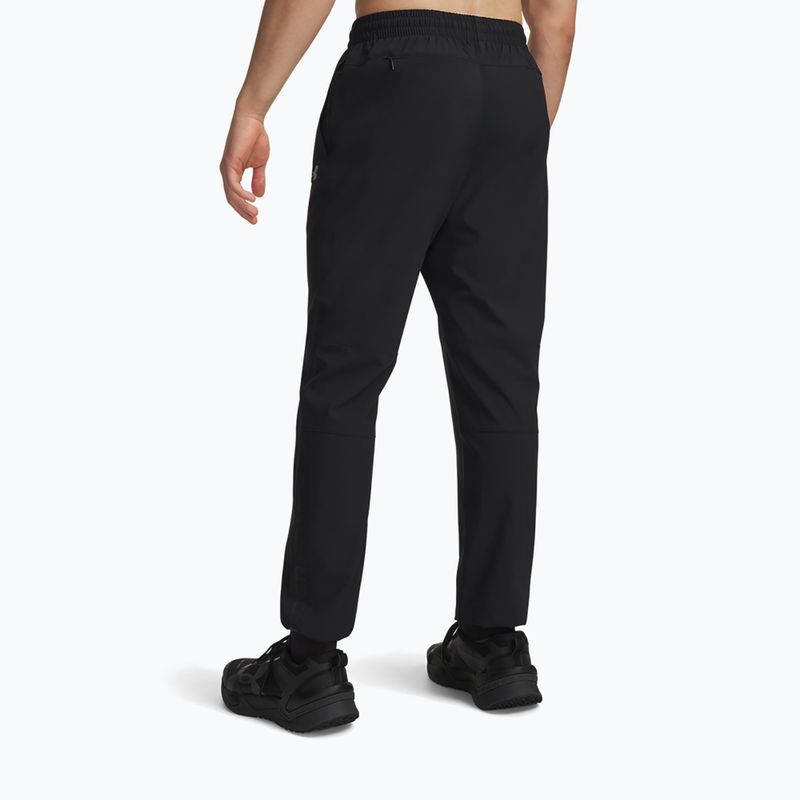 Pantaloni da allenamento da uomo Under Armour Tech Utility Woven Pants black/black/steel 3