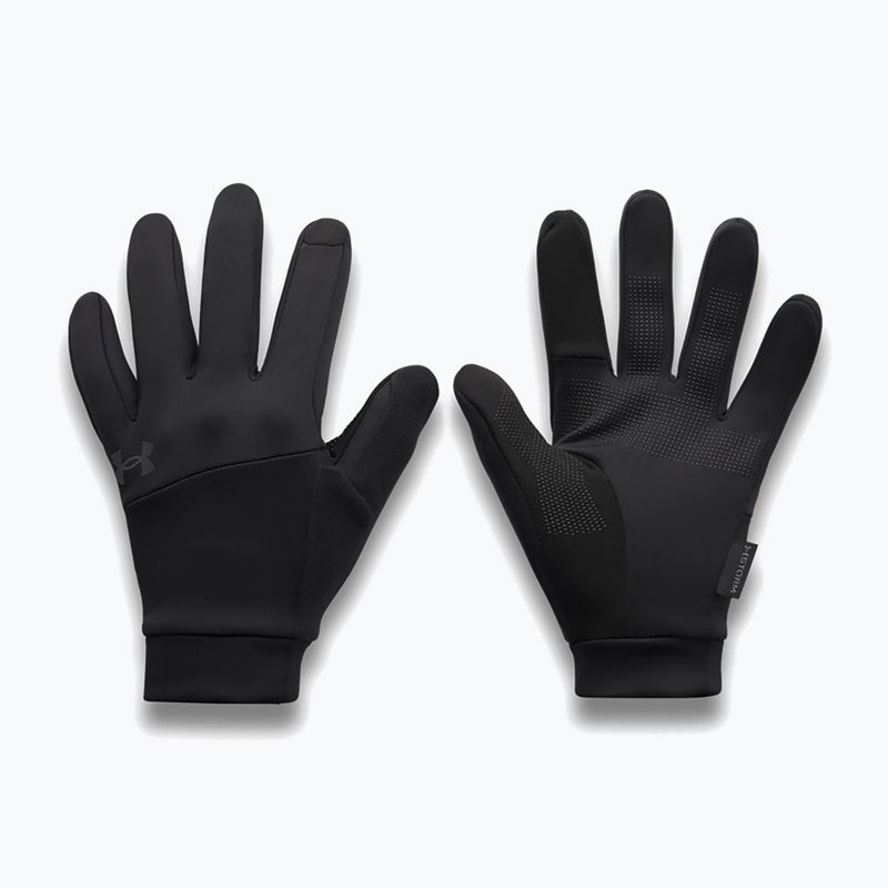 Guanti da corsa da uomo Under Armour Velociti Liner black/black/reflective