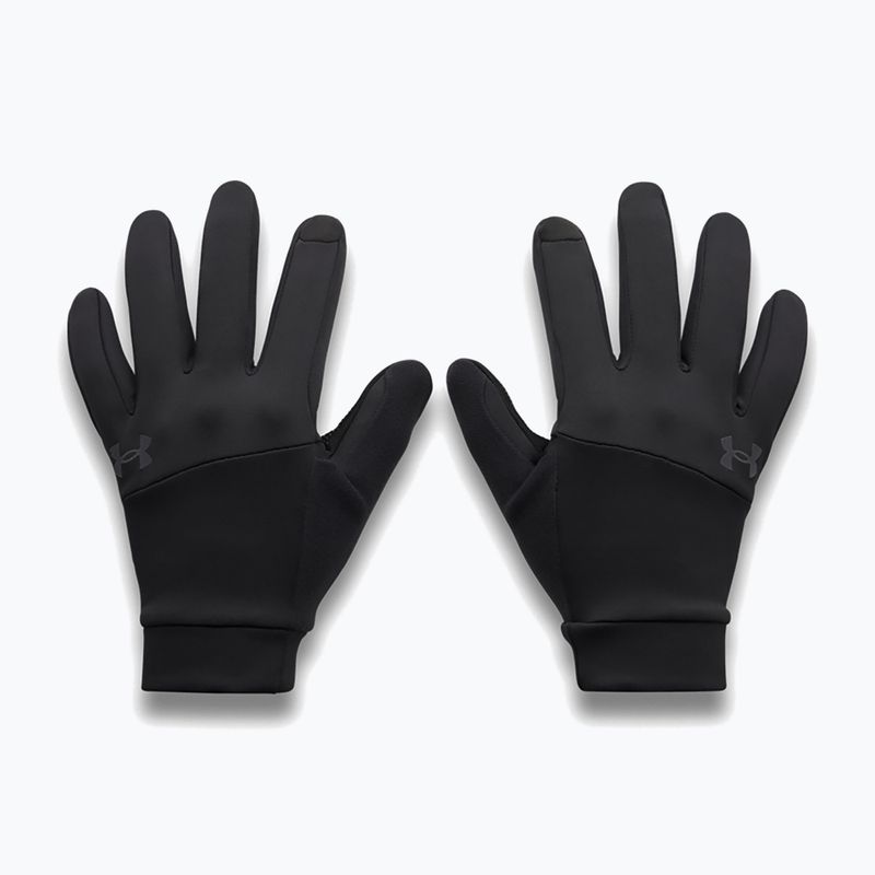 Guanti da corsa da uomo Under Armour Velociti Liner black/black/reflective 2