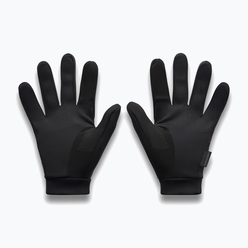 Guanti da corsa da uomo Under Armour Velociti Liner black/black/reflective 3