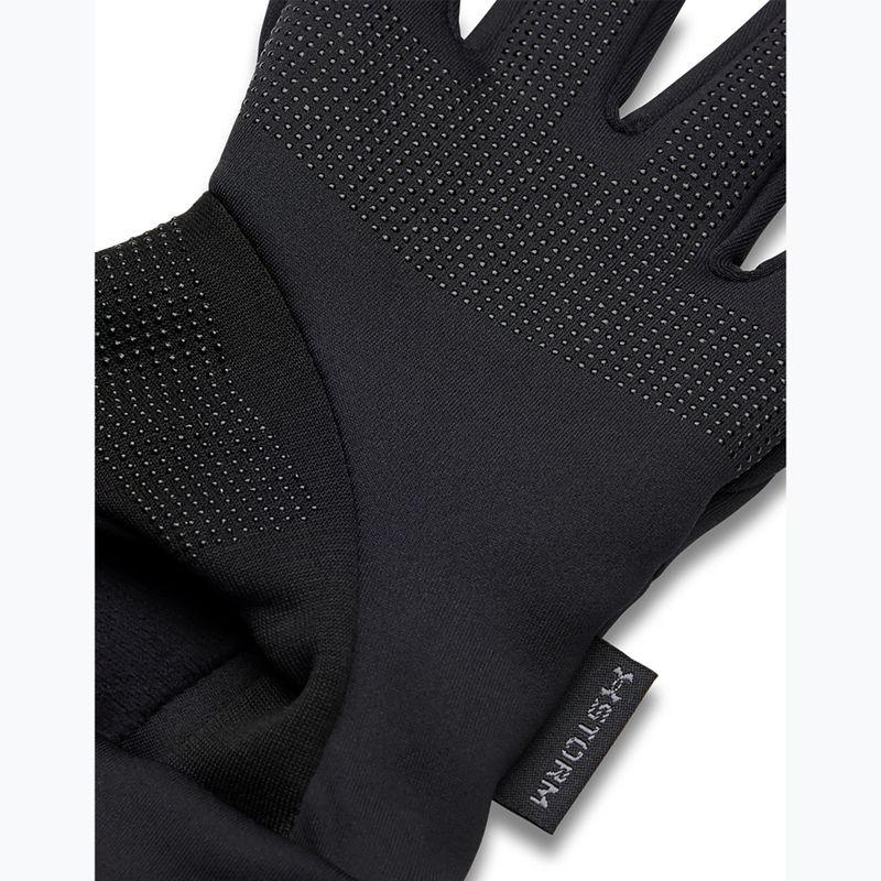 Guanti da corsa da uomo Under Armour Velociti Liner black/black/reflective 4